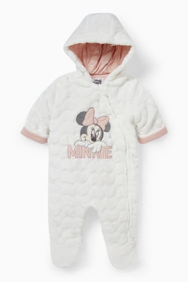 Baby: meisjes - Minnie Mouse - baby-overall - crème wit