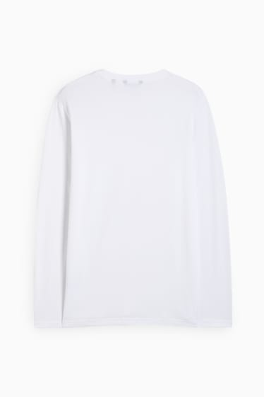 Heren - Longsleeve - wit