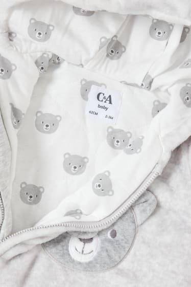 Bébés - Combinaison bébé - gris clair chiné