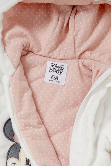 Baby: meisjes - Minnie Mouse - baby-overall - crème wit
