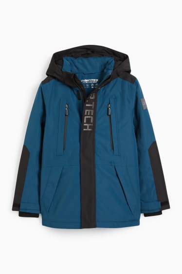 Enfants garçons - Manteau de pluie à capuche - imperméable - bleu