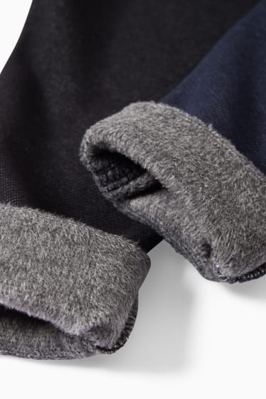 Kinderen: meisjes - Set van 2 - thermolegging - donkerblauw