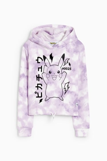 Niños - Pokémon - sudadera con capucha - violeta claro