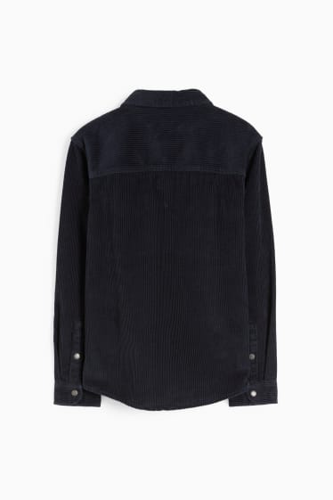 Children - Corduroy shirt - dark blue