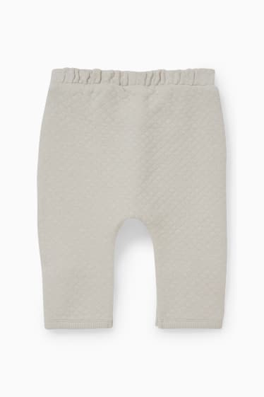 Miminka - Teplákové kalhoty pro miminka - světle šedá
