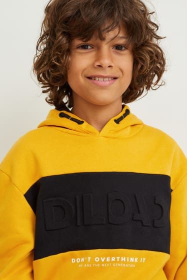 Kinder Buben - Hoodie - gelb