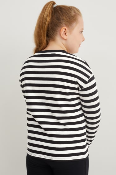 Kinder Mädchen - Extended Sizes - Multipack 5er - Langarmshirt - cremeweiss