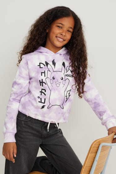 Enfants - Pokémon - sweat à capuche - violet clair