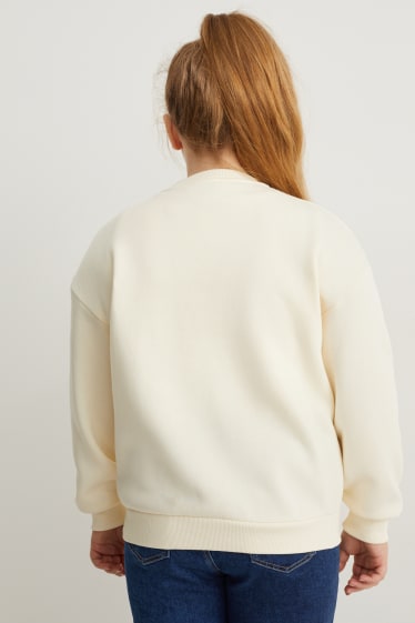 Children Girls - Extended sizes - sweatshirt - creme