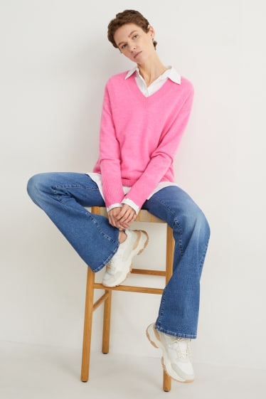 Femmes - Pullover en cachemire - rose