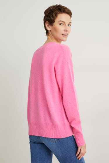 Mujer - Jersey de cachemir - fucsia