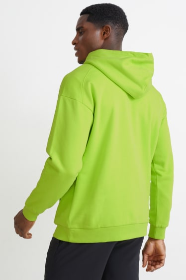 Uomo - Felpa con cappuccio - verde fluorescente