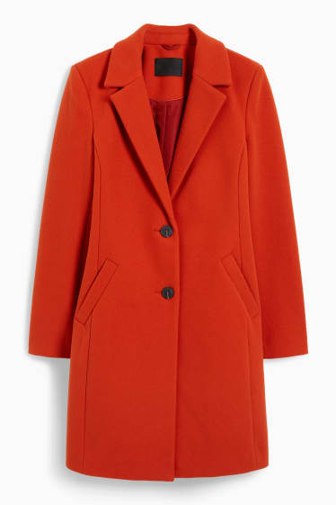 Femmes - Manteau - orange foncé