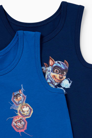 Kinderen: jongens - Set van 2 - PAW Patrol - singlet - blauw