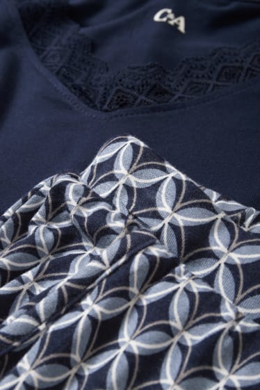 Dona - Pijama - blau fosc