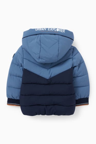 Bébés garçons - Doudoune à capuche pour bébé - bleu