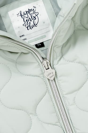 Bébés filles - Doudoune à capuche pour bébé - vert menthe