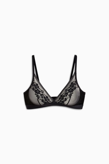 Dames - Bralette - zwart