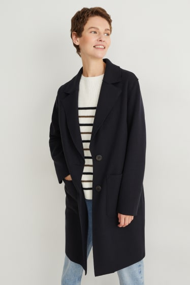 Femmes - Manteau - bleu foncé