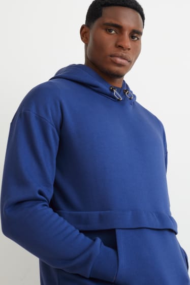 Heren - Hoodie - donkerblauw