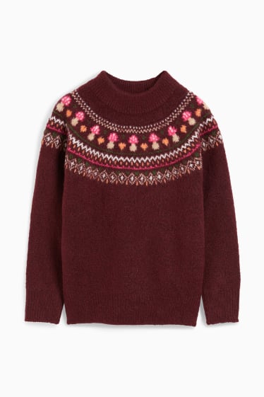 Enfants - Pullover - rouge foncé