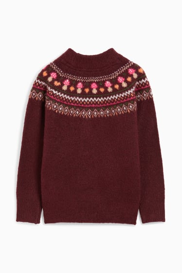 Enfants - Pullover - rouge foncé