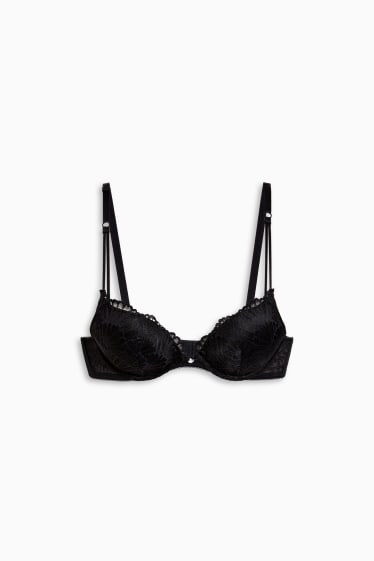 Femmes - Soutien-gorge à armature - ampliforme - noir