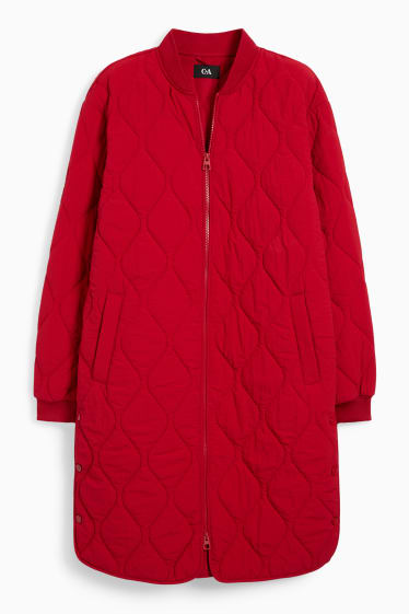 Femmes - Manteau matelassé - rouge