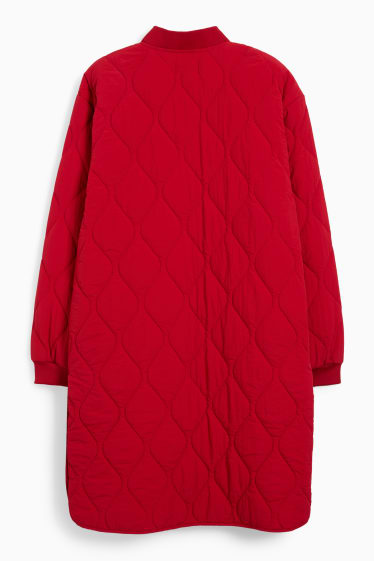 Femmes - Manteau matelassé - rouge