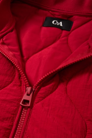 Femmes - Manteau matelassé - rouge