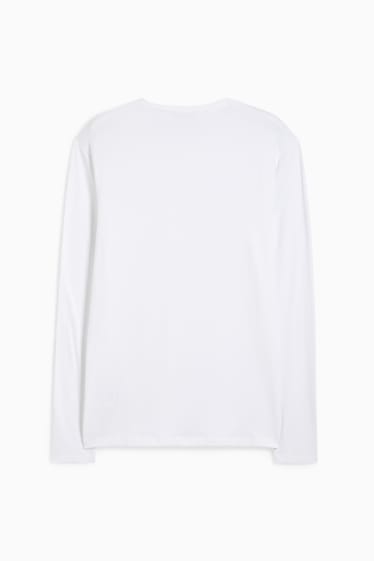 Herren - Langarmshirt - weiß