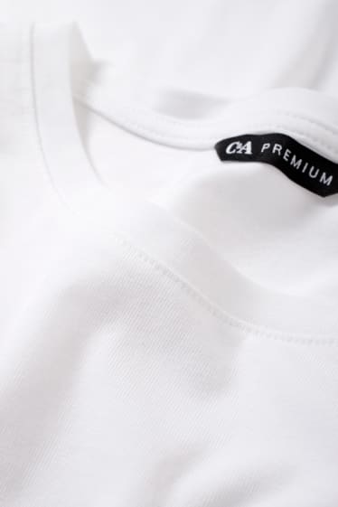 Herren - Langarmshirt - weiß
