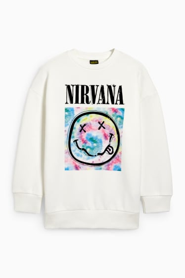 Children Girls - Nirvana - sweatshirt - white