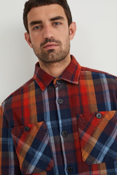 Hommes - Veste-chemise - à carreaux - coloré