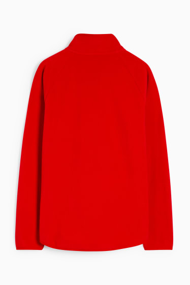 Dames - Basic fleecevest - rood