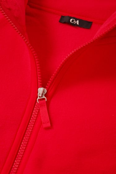 Femmes - Veste en polaire basique - rouge