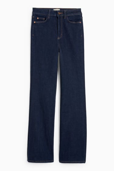 Donna - Jeans svasati - vita alta - jeans blu scuro