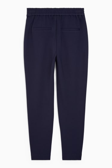 Dames - Broek van jersey - donkerblauw