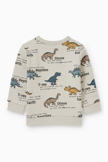 Bébés garçons - Dino - sweat pour bébé - beige clair