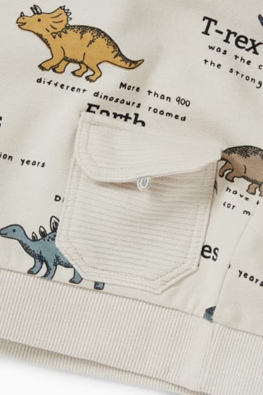 Bébés garçons - Dino - sweat pour bébé - beige clair