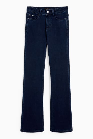 Dámské - Bootcut jeans - mid waist - LYCRA® - džíny - tmavomodré