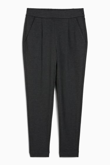 Dames - Jersey broek - donkergrijs