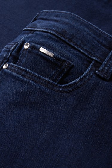 Dames - Bootcut jeans - mid waist - LYCRA® - jeansdonkerblauw