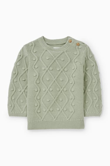 Baby Mädchen - Baby-Pullover - mintgrün
