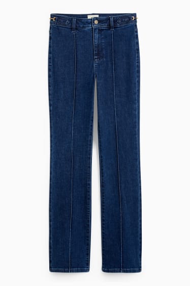 Dames - Bootcut jeans - high waist - jeansblauw