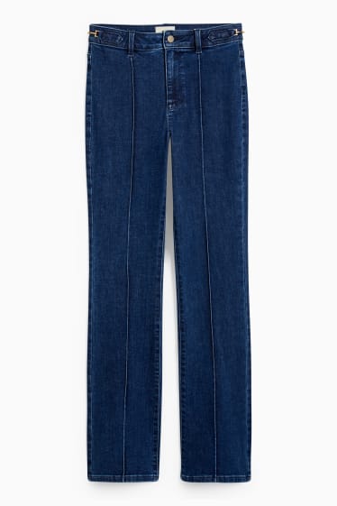 Femmes - Jean bootcut - high waist - jean bleu