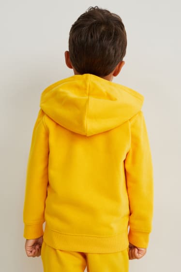 Enfants - Sweat zippé en finition molleton avec capuche - genderneutral - orange clair