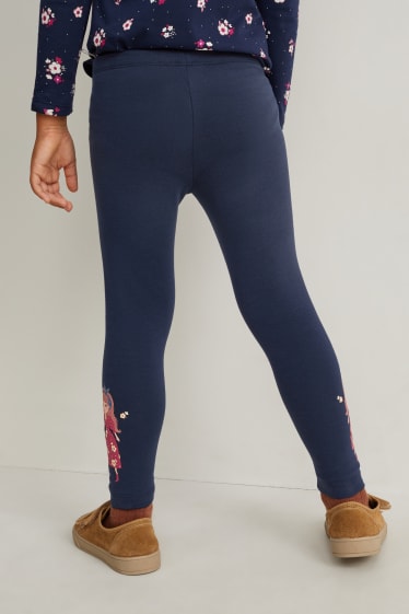 Bambini - Confezione da 5 - leggings termici - blu scuro