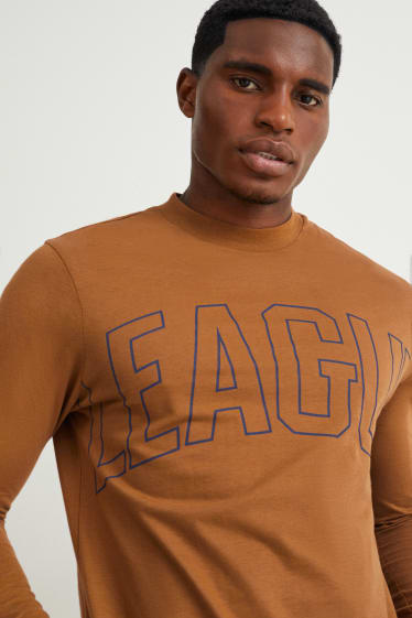 Heren - Longsleeve - havanna