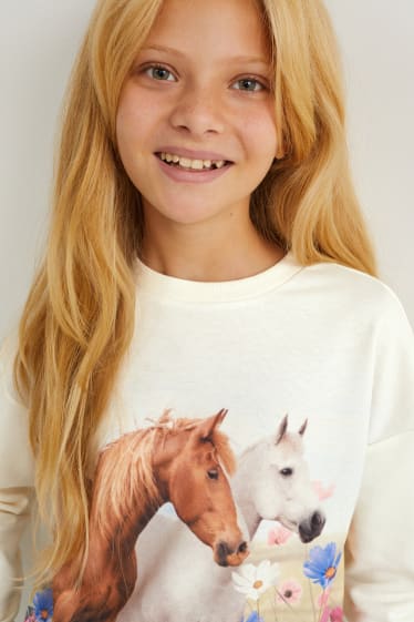 Kinder Mädchen - Sweatshirt - beige